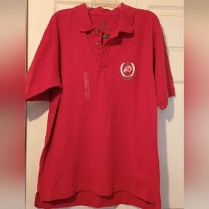 Active By Knights Athletics Mens L Polo Shirt Red Utah Utes NCAA Logo Collared